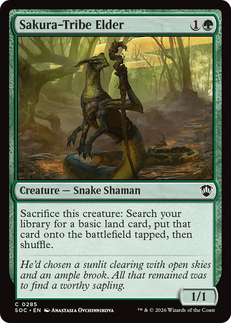 Sakura-Tribe Elder [Secrets of Strixhaven Commander] MTG Single Magic: The Gathering  | Multizone: Comics And Games
