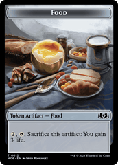 Faerie // Food (0012) Double-Sided Token [Wilds of Eldraine Tokens] MTG Single Magic: The Gathering  | Multizone: Comics And Games