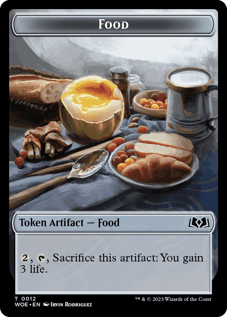 Elemental // Food (0012) Double-Sided Token [Wilds of Eldraine Tokens] MTG Single Magic: The Gathering  | Multizone: Comics And Games