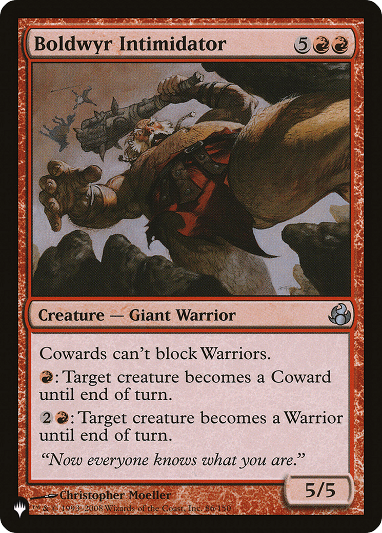 Boldwyr Intimidator [The List] MTG Single Magic: The Gathering  | Multizone: Comics And Games