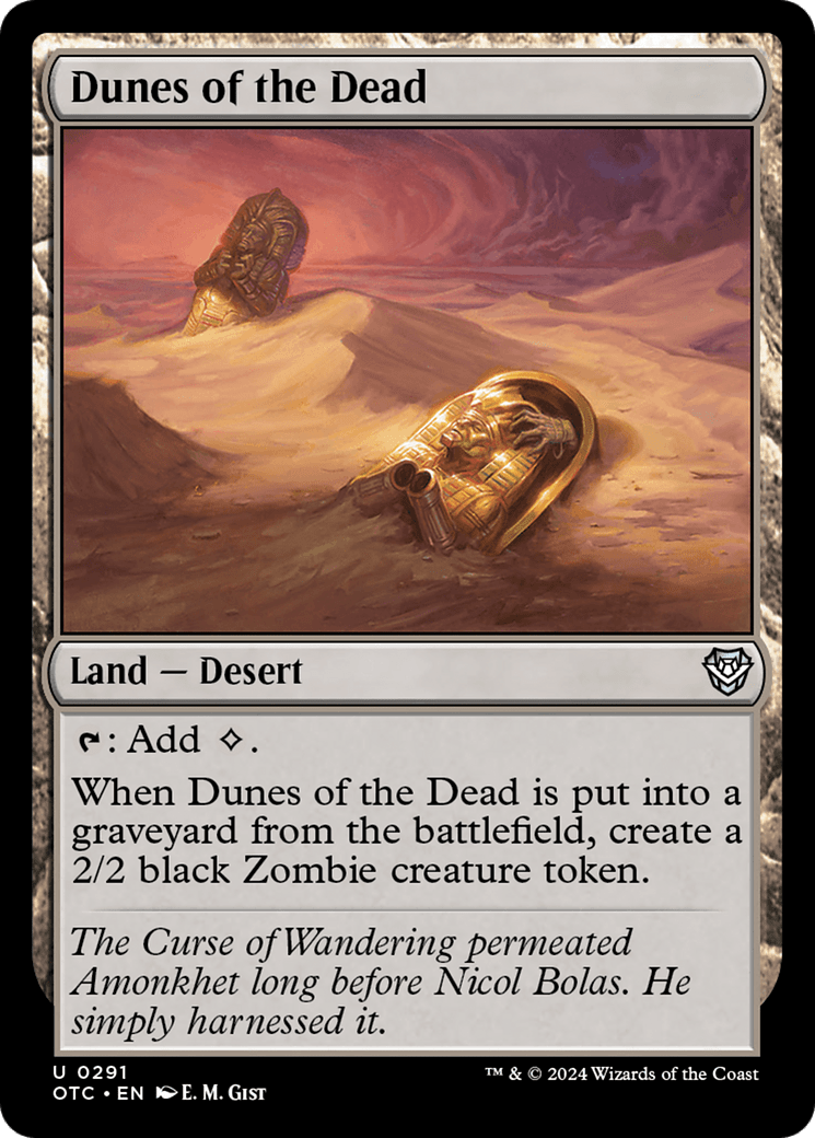 Dunes of the Dead [Outlaws of Thunder Junction Commander] MTG Single Magic: The Gathering  | Multizone: Comics And Games