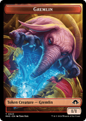 Gremlin (Ripple Foil) // Copy Double-Sided Token [Modern Horizons 3 Tokens] MTG Single Magic: The Gathering  | Multizone: Comics And Games