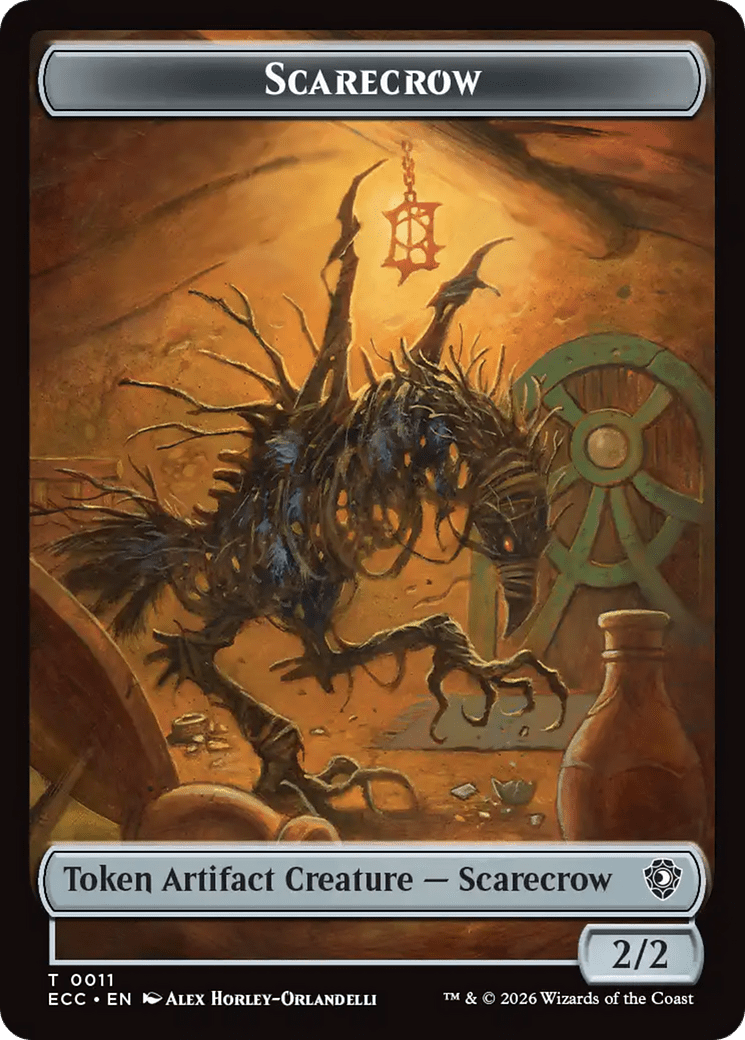 Saproling // Scarecrow Double-Sided Token [Lorwyn Eclipsed Tokens] MTG Single Magic: The Gathering  | Multizone: Comics And Games