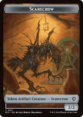 Saproling // Scarecrow Double-Sided Token [Lorwyn Eclipsed Tokens] MTG Single Magic: The Gathering  | Multizone: Comics And Games