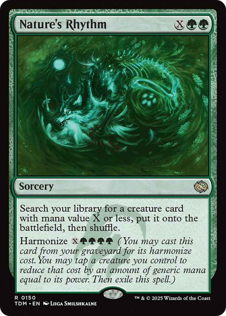 Nature's Rhythm [Tarkir: Dragonstorm] MTG Single Magic: The Gathering  | Multizone: Comics And Games