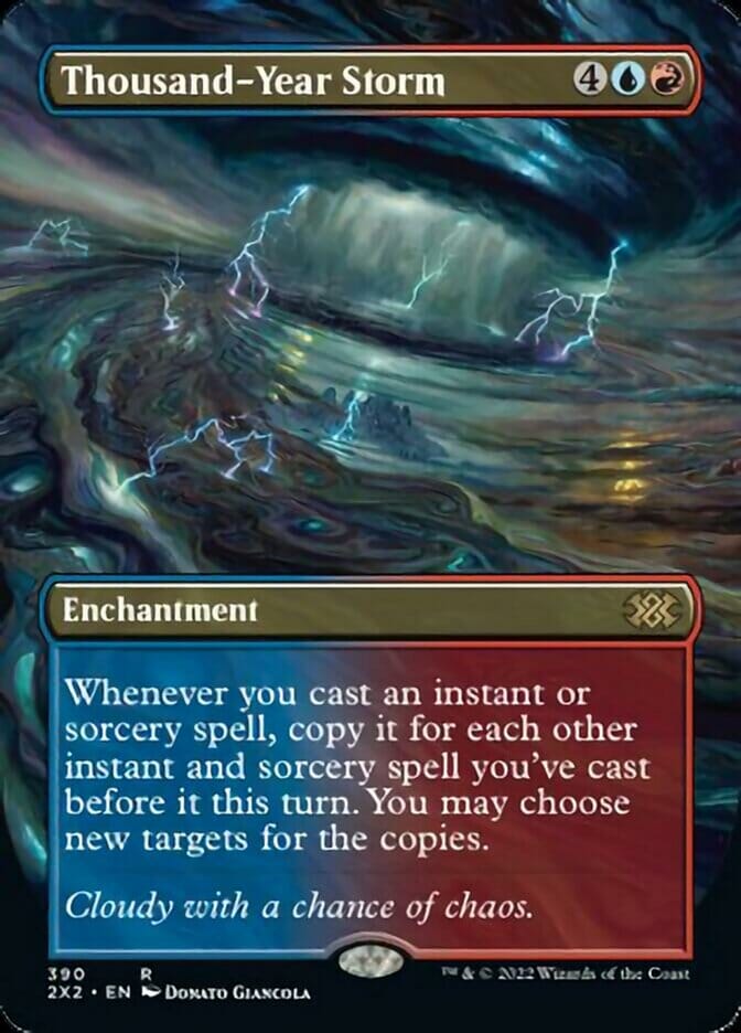 Thousand-Year Storm (Borderless Alternate Art) [Double Masters 2022] MTG Single Magic: The Gathering  | Multizone: Comics And Games