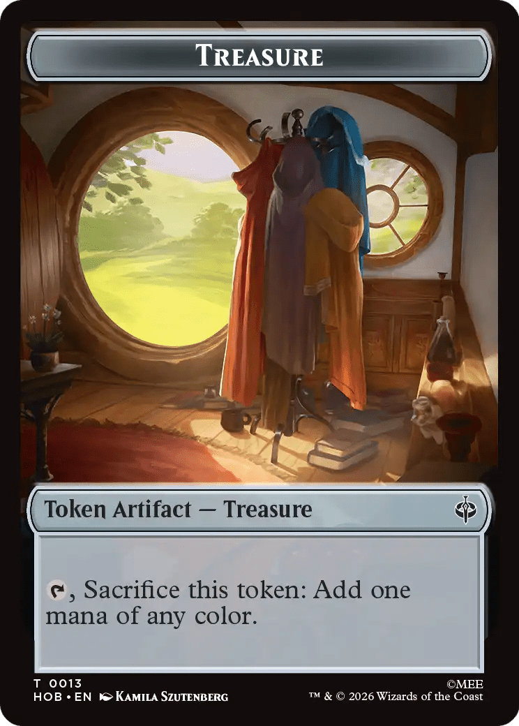 Human Soldier // Treasure (0013) Double-Sided Token [The Hobbit Tokens] MTG Single Magic: The Gathering  | Multizone: Comics And Games
