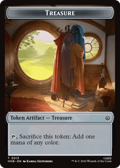 Elf // Treasure (0013) Double-Sided Token [The Hobbit Tokens] MTG Single Magic: The Gathering  | Multizone: Comics And Games