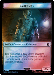 Copy // Cyberman Double-Sided Token (Surge Foil) [Doctor Who Tokens] MTG Single Magic: The Gathering  | Multizone: Comics And Games