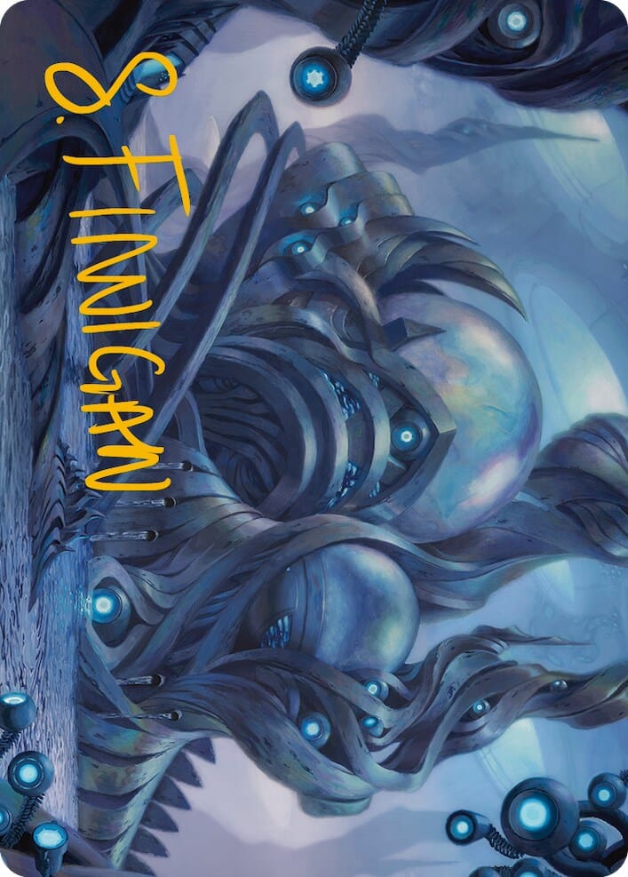 The Surgical Bay Art Card (Gold-Stamped Signature) [Phyrexia: All Will Be One Art Series] MTG Single Magic: The Gathering  | Multizone: Comics And Games