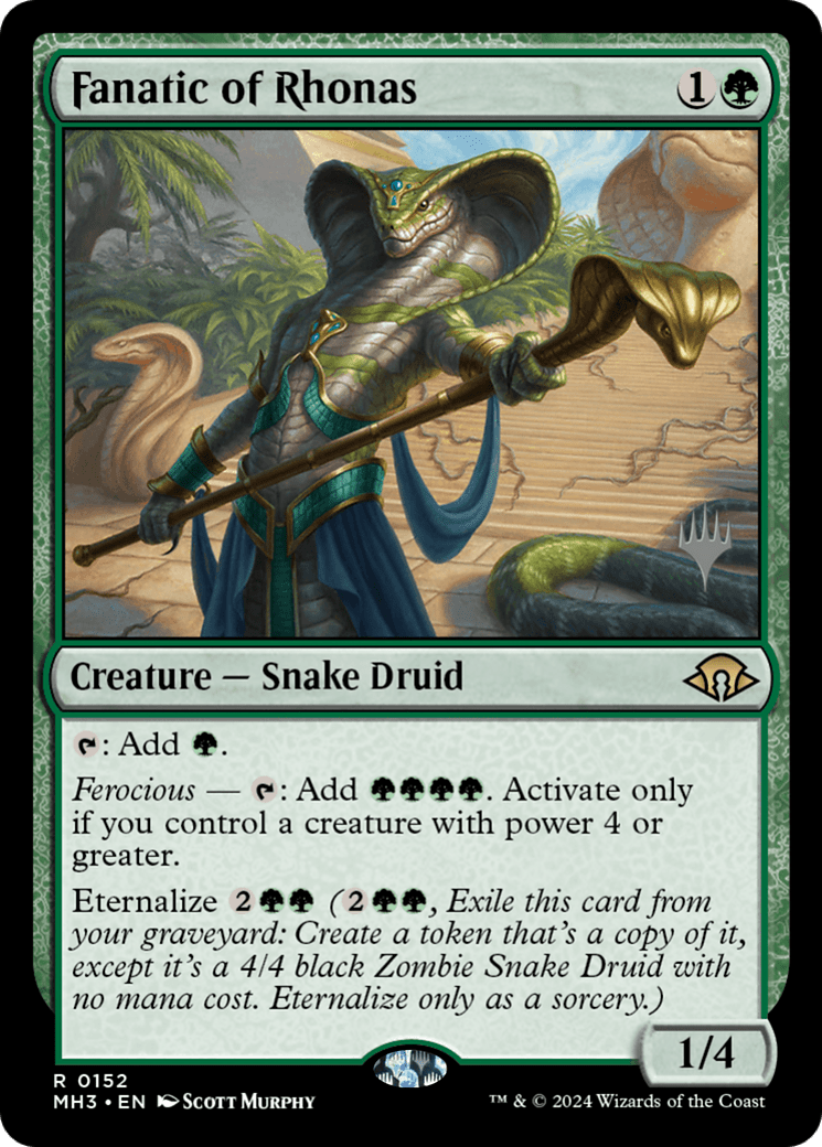 Fanatic of Rhonas [Lorwyn Eclipsed Promos] MTG Single Magic: The Gathering  | Multizone: Comics And Games