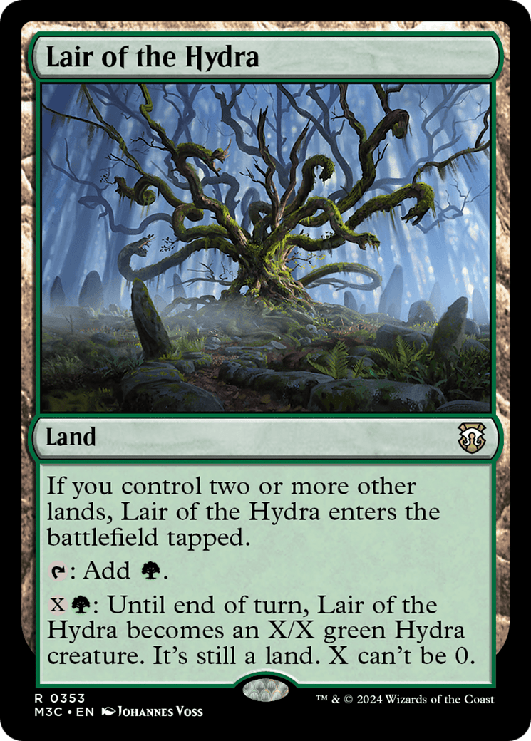 Lair of the Hydra (Ripple Foil) [Modern Horizons 3 Commander] MTG Single Magic: The Gathering  | Multizone: Comics And Games