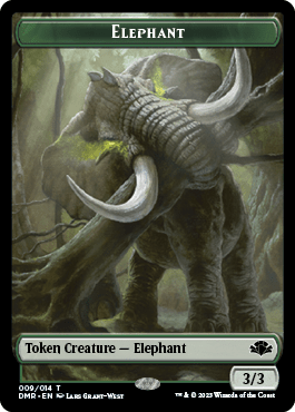 Elephant // Squirrel Double-Sided Token [Dominaria Remastered Tokens] MTG Single Magic: The Gathering  | Multizone: Comics And Games