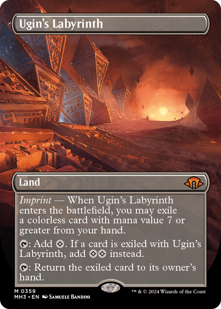 Ugin's Labyrinth (Borderless) [Modern Horizons 3] MTG Single Magic: The Gathering  | Multizone: Comics And Games