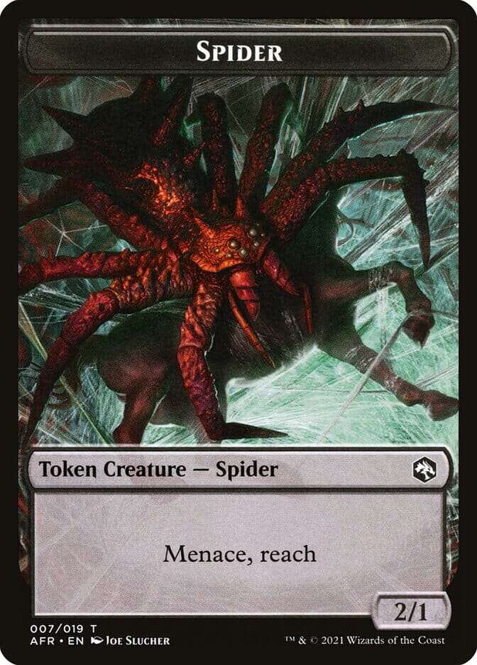 Spider Token [Dungeons & Dragons: Adventures in the Forgotten Realms Tokens] MTG Single Magic: The Gathering  | Multizone: Comics And Games