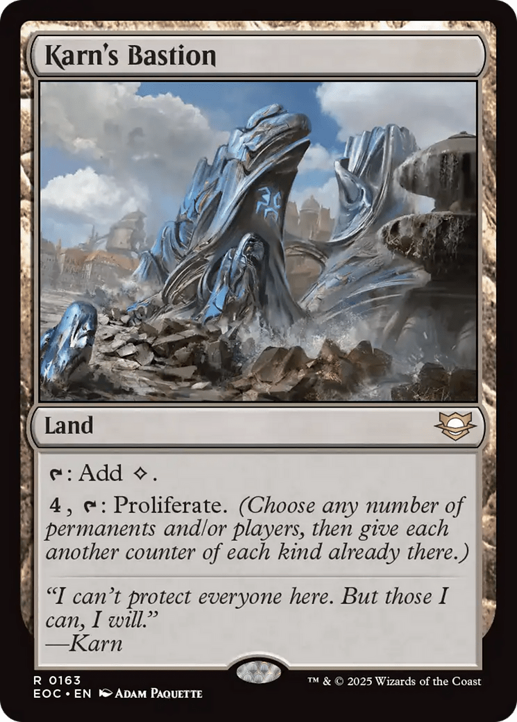 Karn's Bastion [Edge of Eternities Commander] MTG Single Magic: The Gathering  | Multizone: Comics And Games