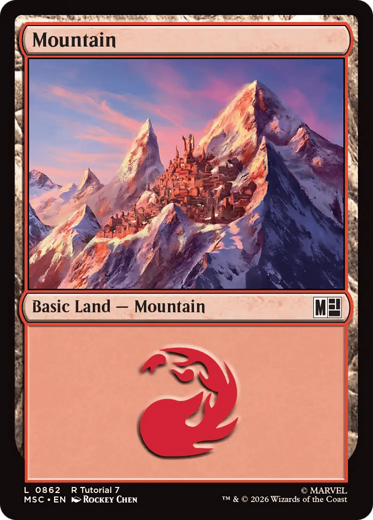 Mountain (0862) [Marvel Super Heroes Commander] MTG Single Magic: The Gathering  | Multizone: Comics And Games