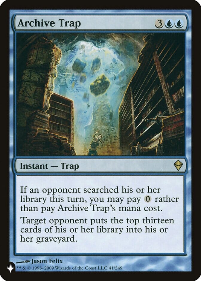 Archive Trap [The List] MTG Single Magic: The Gathering  | Multizone: Comics And Games