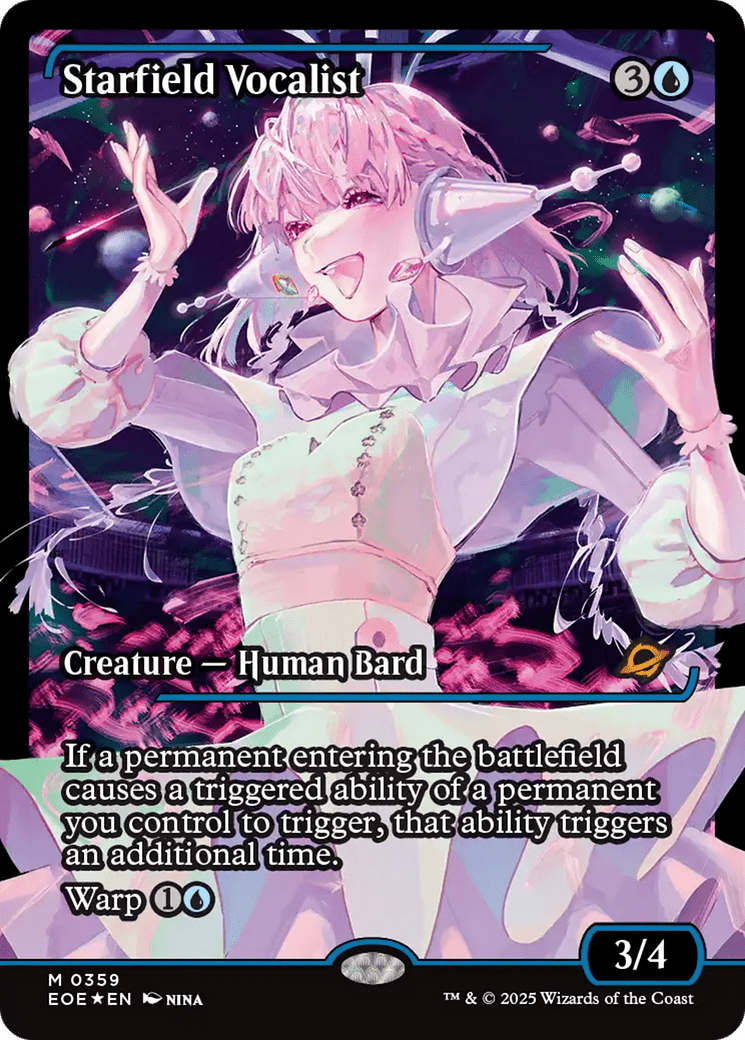 Starfield Vocalist (Showcase) [Edge of Eternities] MTG Single Magic: The Gathering  | Multizone: Comics And Games