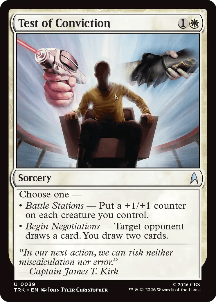 Test of Conviction [Star Trek] MTG Single Magic: The Gathering  | Multizone: Comics And Games