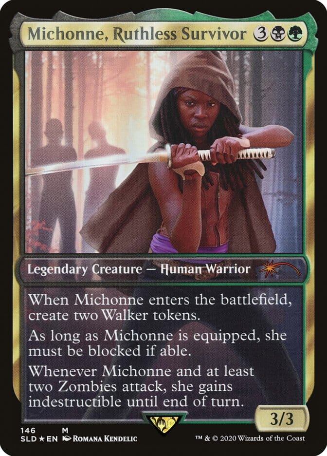 Michonne, Ruthless Survivor [Secret Lair Drop Series] MTG Single Magic: The Gathering  | Multizone: Comics And Games
