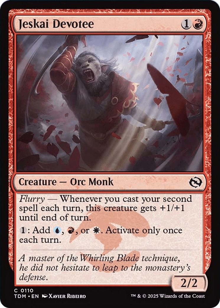 Jeskai Devotee [Tarkir: Dragonstorm] MTG Single Magic: The Gathering  | Multizone: Comics And Games