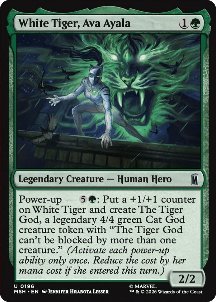 White Tiger, Ava Ayala [Marvel Super Heroes] MTG Single Magic: The Gathering  | Multizone: Comics And Games