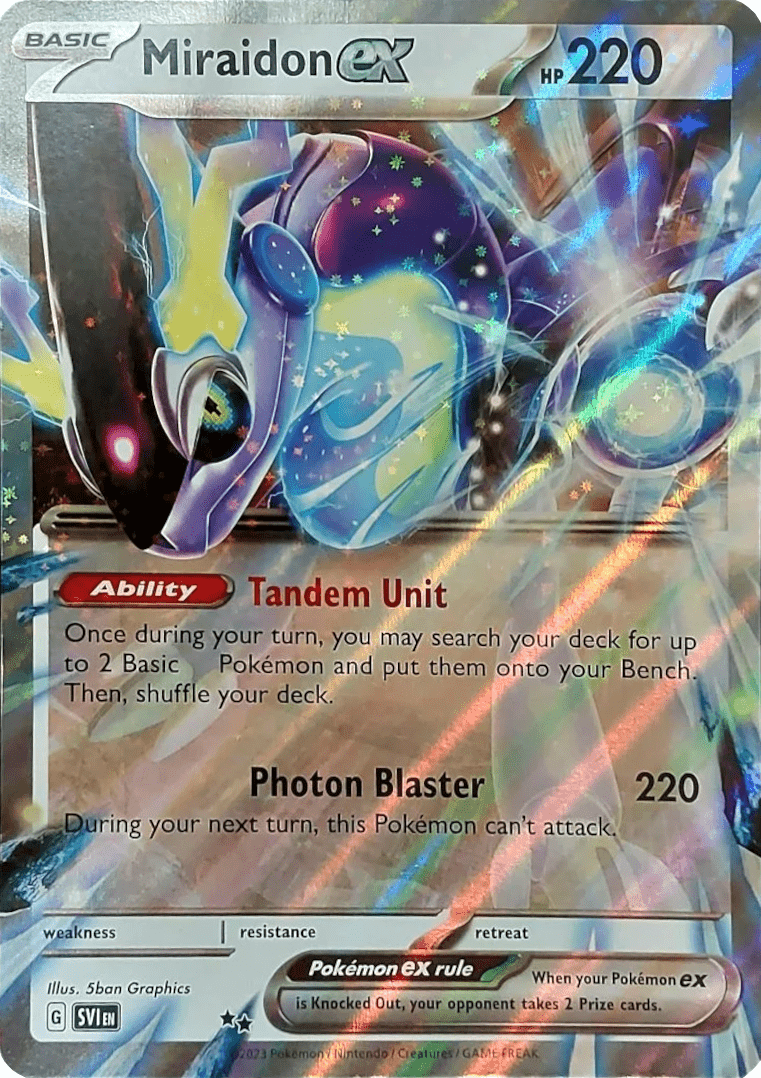 Miraidon ex (Unnumbered) (Jumbo Card) [Scarlet & Violet: Base Set] Pokemon Single Pokémon  | Multizone: Comics And Games