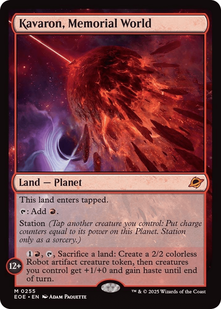 Kavaron, Memorial World [Edge of Eternities] MTG Single Magic: The Gathering  | Multizone: Comics And Games