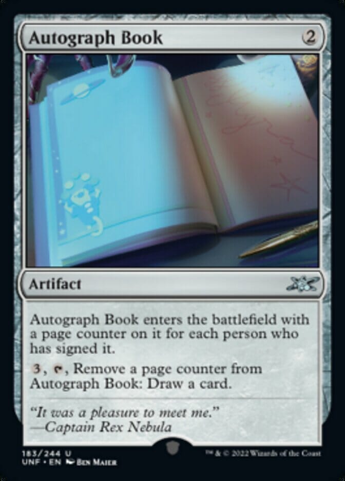 Autograph Book [Unfinity] MTG Single Magic: The Gathering  | Multizone: Comics And Games
