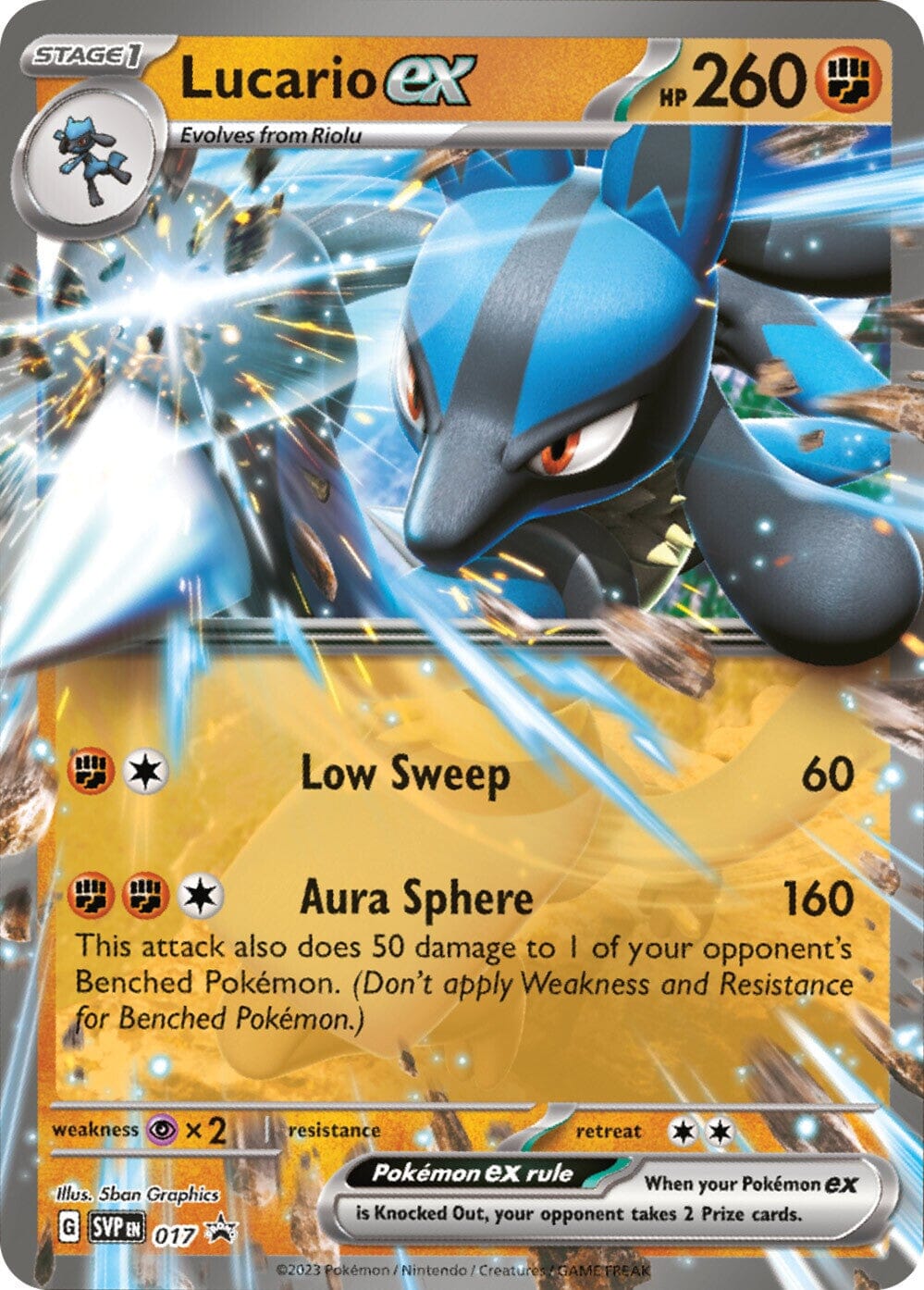 Lucario ex (017) [Scarlet & Violet: Black Star Promos] Pokemon Single Pokémon  | Multizone: Comics And Games