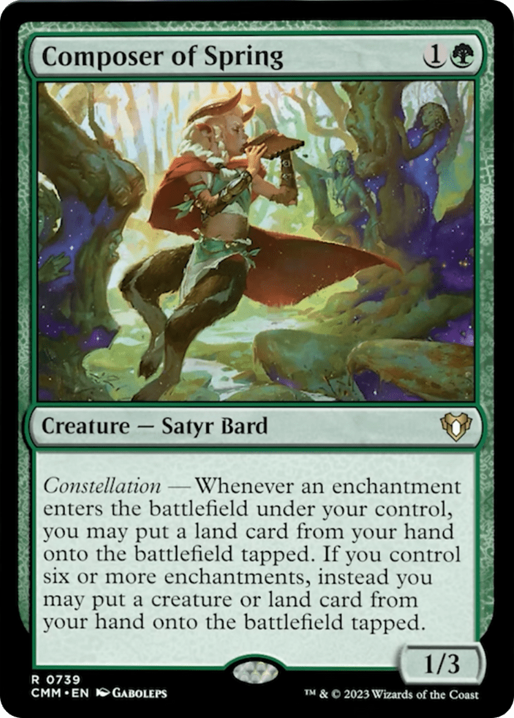 Composer of Spring [Commander Masters] MTG Single Magic: The Gathering  | Multizone: Comics And Games