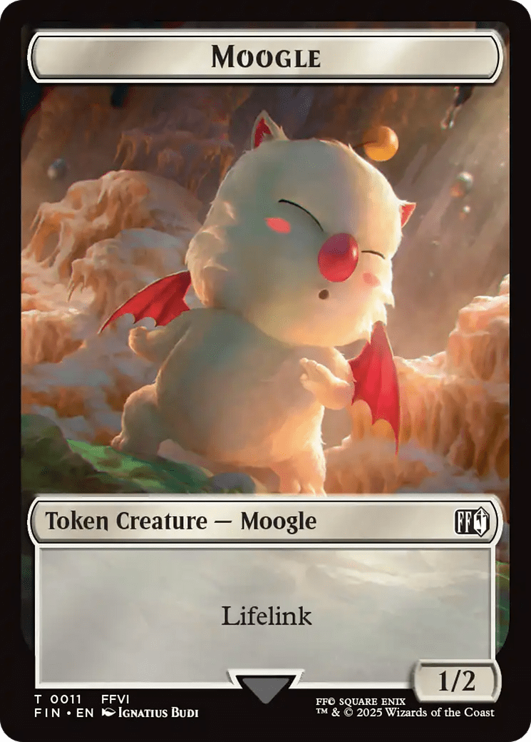 Hero (0004) // Moogle (0011) Double-Sided Token [FINAL FANTASY Tokens] MTG Single Magic: The Gathering  | Multizone: Comics And Games