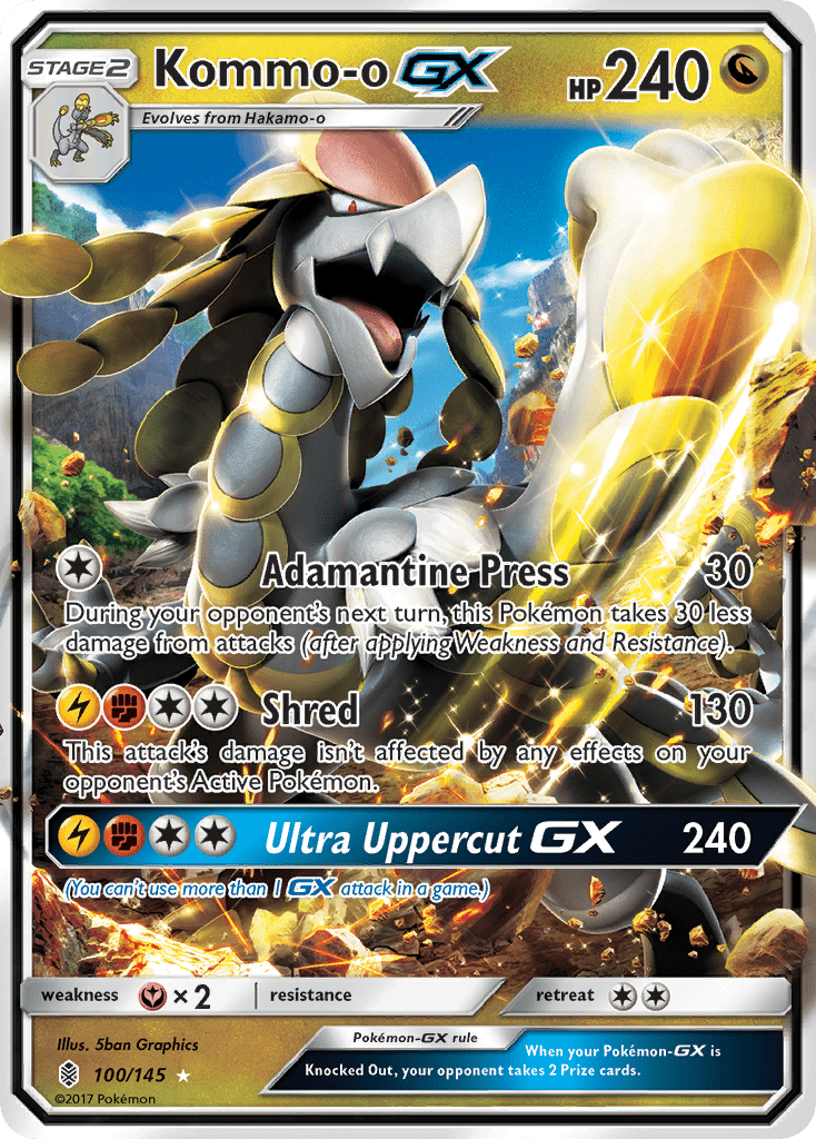 Kommo-o GX (100/145) [Sun & Moon: Guardians Rising] Pokemon Single Pokémon  | Multizone: Comics And Games