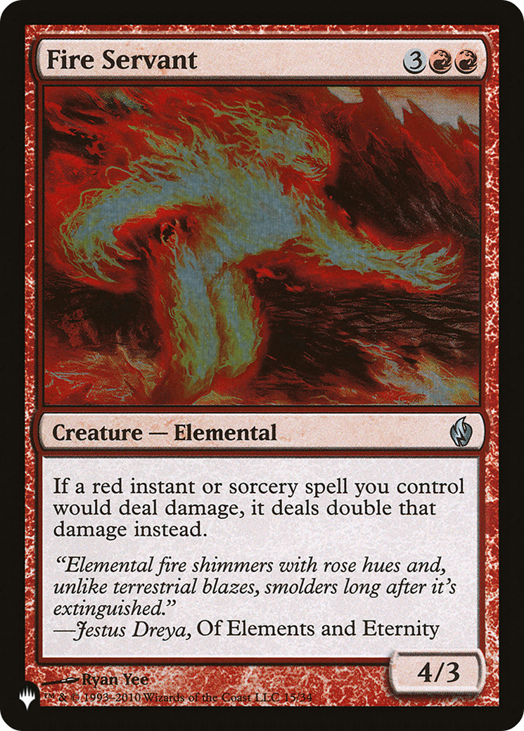 Fire Servant [The List] MTG Single Magic: The Gathering  | Multizone: Comics And Games
