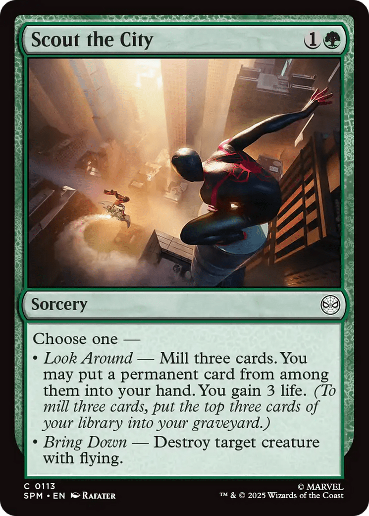 Scout the City [Marvel's Spider-Man] MTG Single Magic: The Gathering  | Multizone: Comics And Games