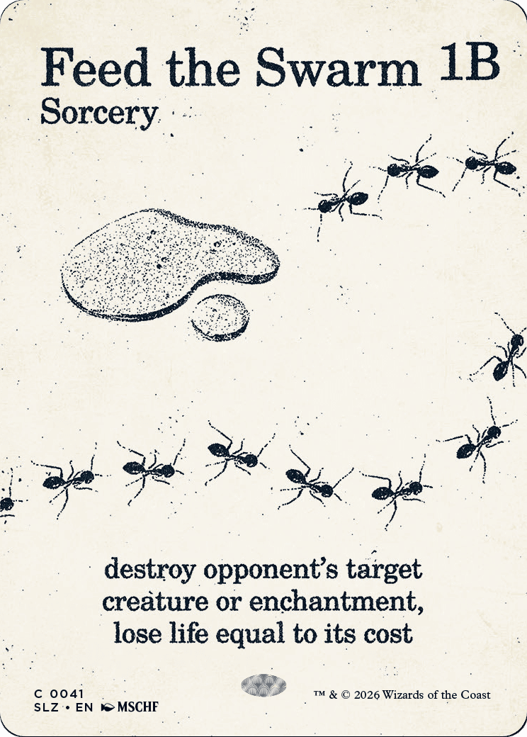 Feed the Swarm (0041) [Secret Lair x MSCHF: The Zeta Set] MTG Single Magic: The Gathering  | Multizone: Comics And Games