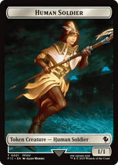 Human Soldier // Hero (0009) Double-Sided Token [FINAL FANTASY Commander Tokens] MTG Single Magic: The Gathering  | Multizone: Comics And Games