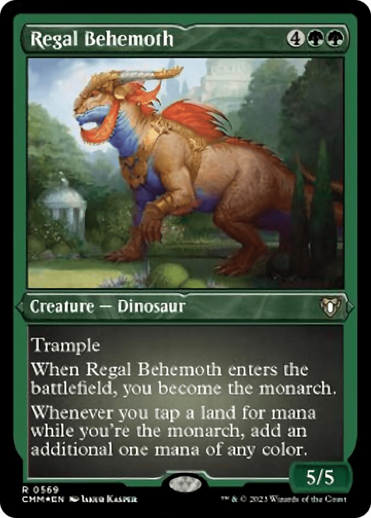 Regal Behemoth (Foil Etched) [Commander Masters] MTG Single Magic: The Gathering  | Multizone: Comics And Games