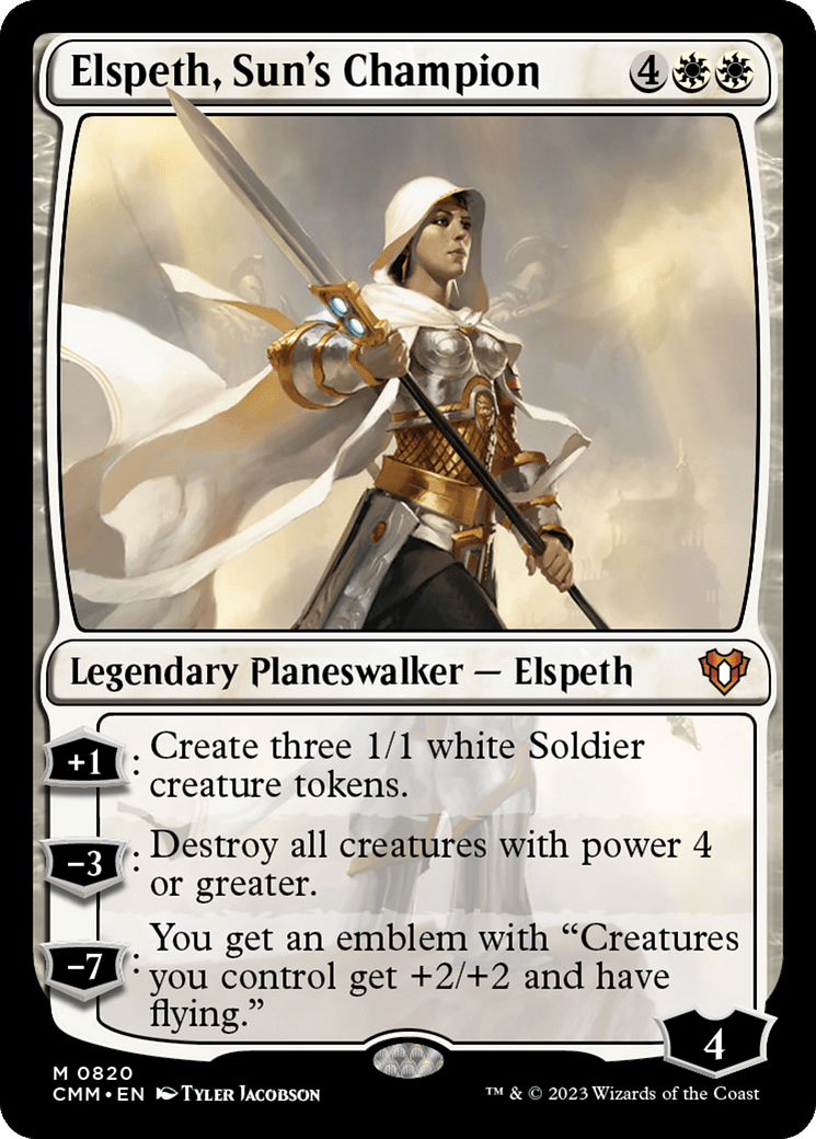Elspeth, Sun's Champion [Commander Masters] MTG Single Magic: The Gathering  | Multizone: Comics And Games