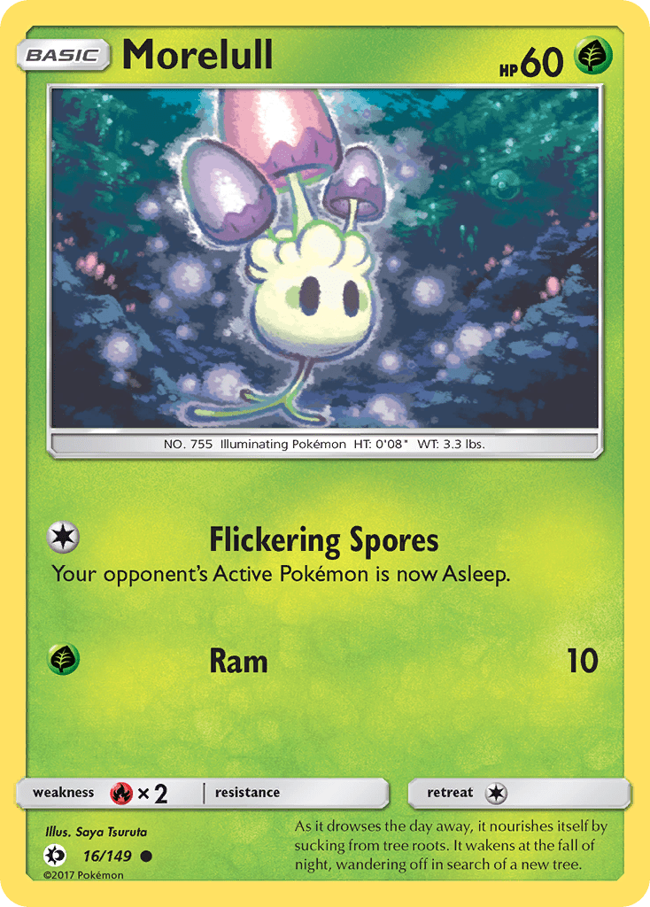 Morelull (16/149) [Sun & Moon: Base Set] Pokemon Single Pokémon  | Multizone: Comics And Games