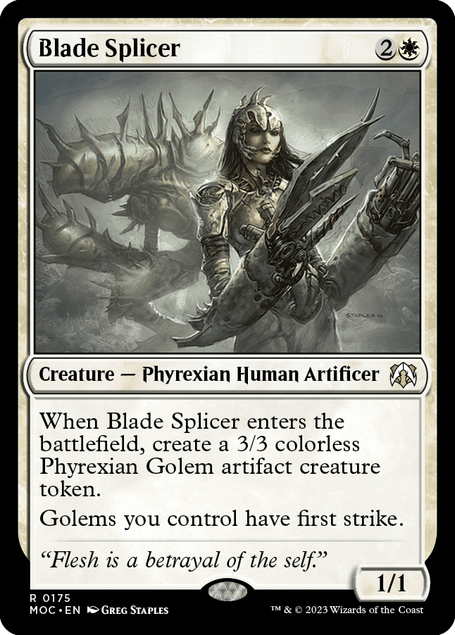 Blade Splicer [March of the Machine Commander] MTG Single Magic: The Gathering  | Multizone: Comics And Games