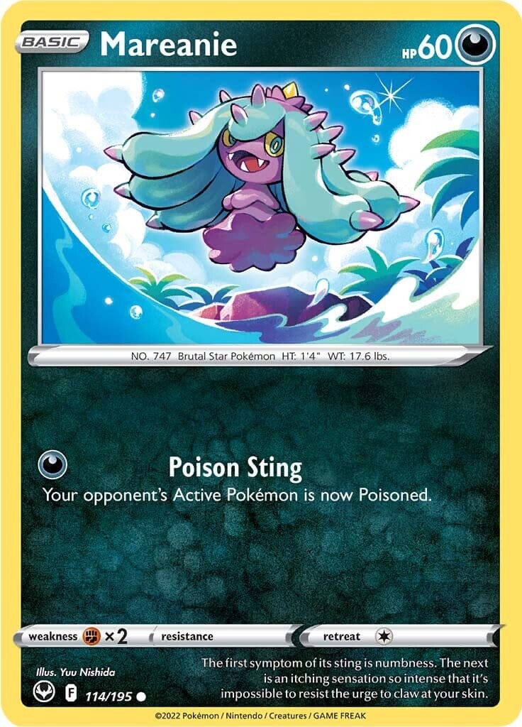 Mareanie (114/195) [Sword & Shield: Silver Tempest] Pokemon Single Pokémon  | Multizone: Comics And Games