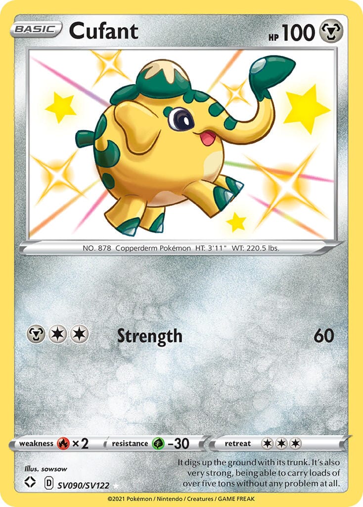 Cufant (SV090/SV122) [Sword & Shield: Shining Fates] Pokemon Single Pokémon  | Multizone: Comics And Games