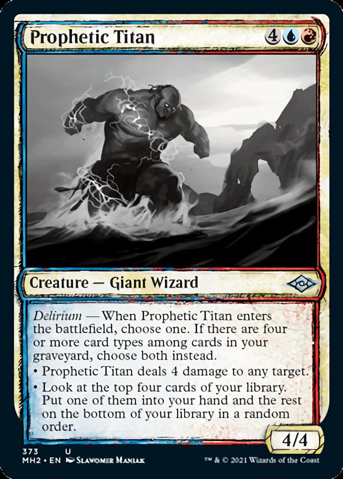 Prophetic Titan (Sketch) [Modern Horizons 2] MTG Single Magic: The Gathering  | Multizone: Comics And Games