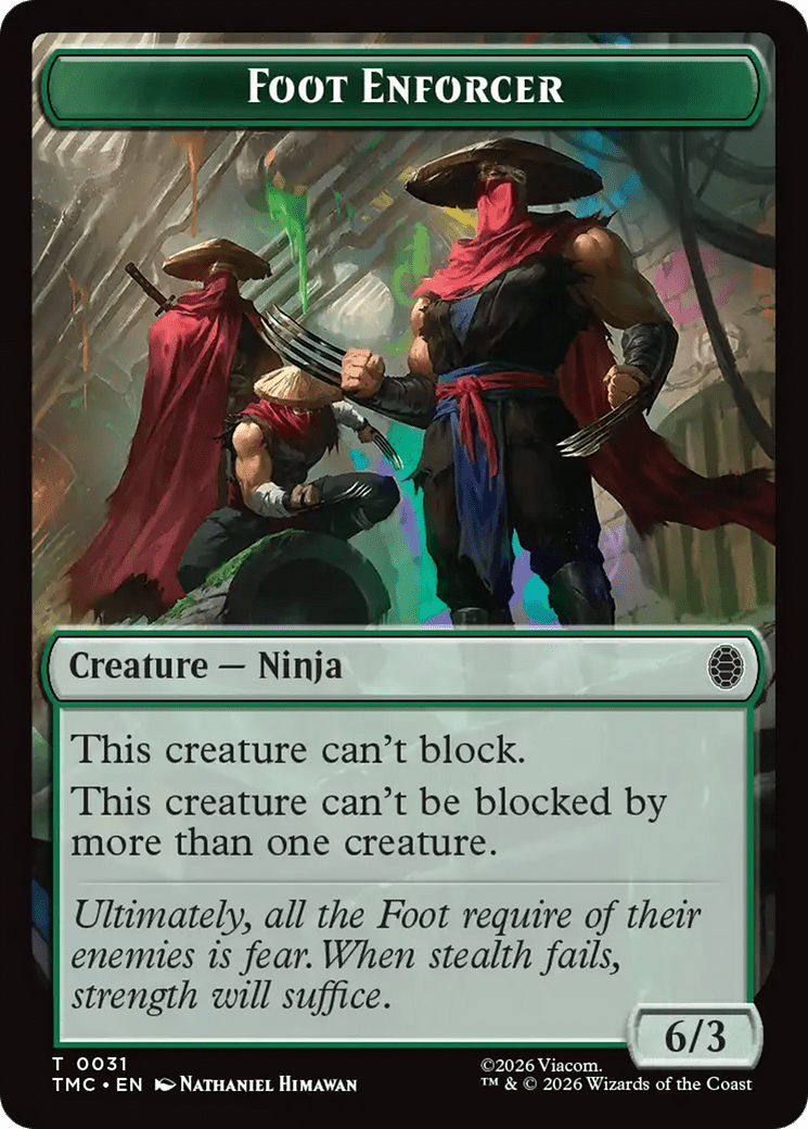 Foot Enforcer [Teenage Mutant Ninja Turtles Commander] MTG Single Magic: The Gathering  | Multizone: Comics And Games