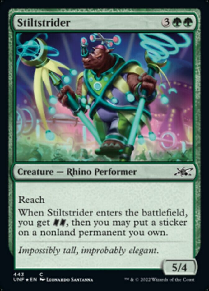 Stiltstrider (Galaxy Foil) [Unfinity] MTG Single Magic: The Gathering  | Multizone: Comics And Games