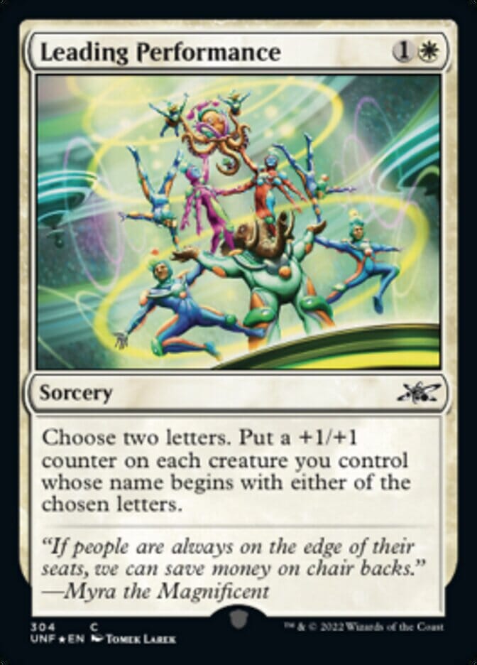 Leading Performance (Galaxy Foil) [Unfinity] MTG Single Magic: The Gathering  | Multizone: Comics And Games