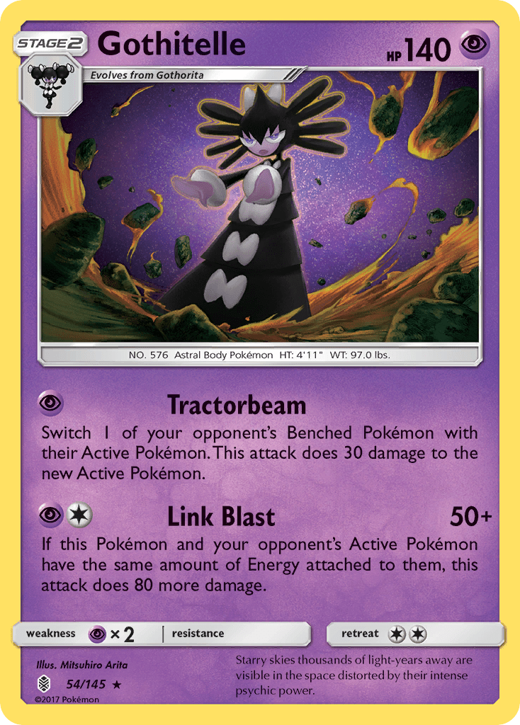 Gothitelle (54/145) [Sun & Moon: Guardians Rising] Pokemon Single Pokémon  | Multizone: Comics And Games