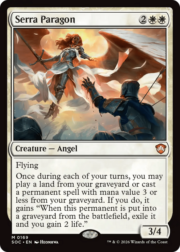 Serra Paragon [Secrets of Strixhaven Commander] MTG Single Magic: The Gathering  | Multizone: Comics And Games
